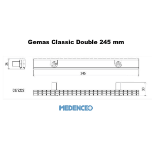Gemas Double classic 245mm méret