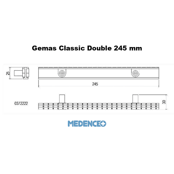 Gemas Double classic 245mm méret