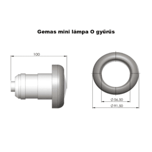 GEMAS - MINI LÁMPA 50W 12V "O" gyűrűs - Image 2